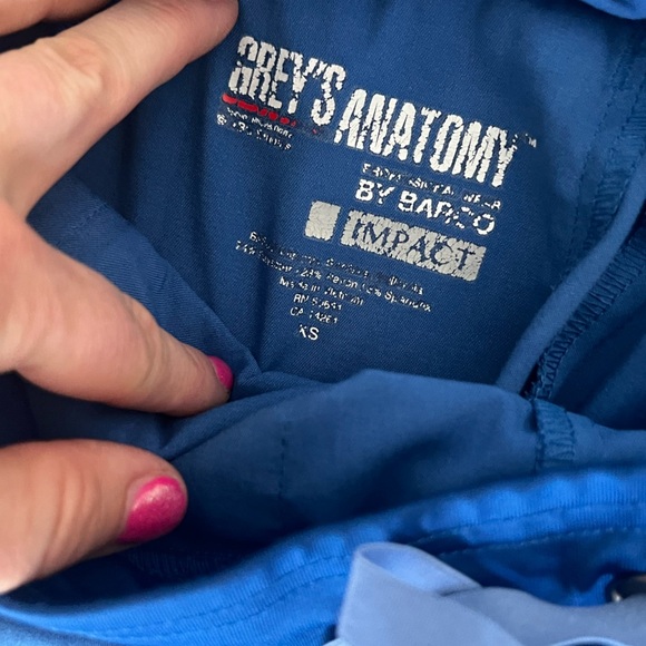 Grey's Anatomy womens Cargo Pant scrubs in Vibrant Blue size XS - Picture 5 of 6